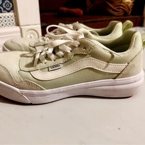 Vans Women’s Old Skool Sneakers in Mint and White